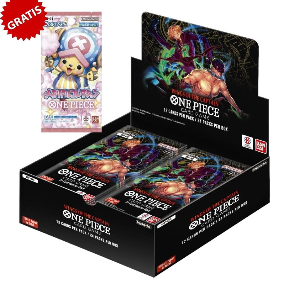 Wings Of The Captain OP-06 box + 1 Pack EB01 -  One Piece Card Game Bandai